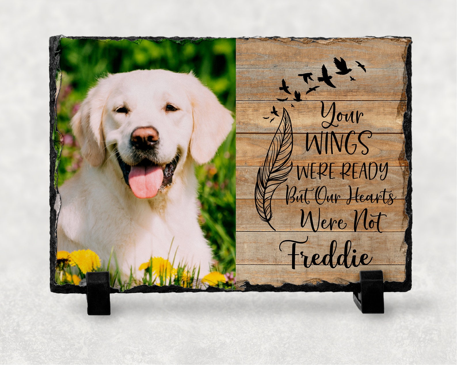 Dog Memorial Slate Pet Memorial Gift Memorial Plaque Etsy
