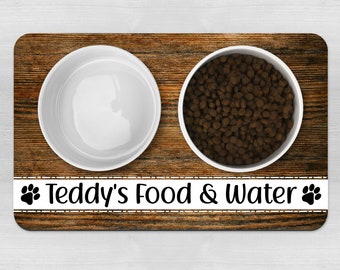 Customised Bowl Mat, Dog Bowl Mat, Personalised Pet Bowl Mat, Dog Food Mat, Puppy Bowl Mat, Cat Kitten Mat,Dog Mat Gift, Dog Lover Gift Mat