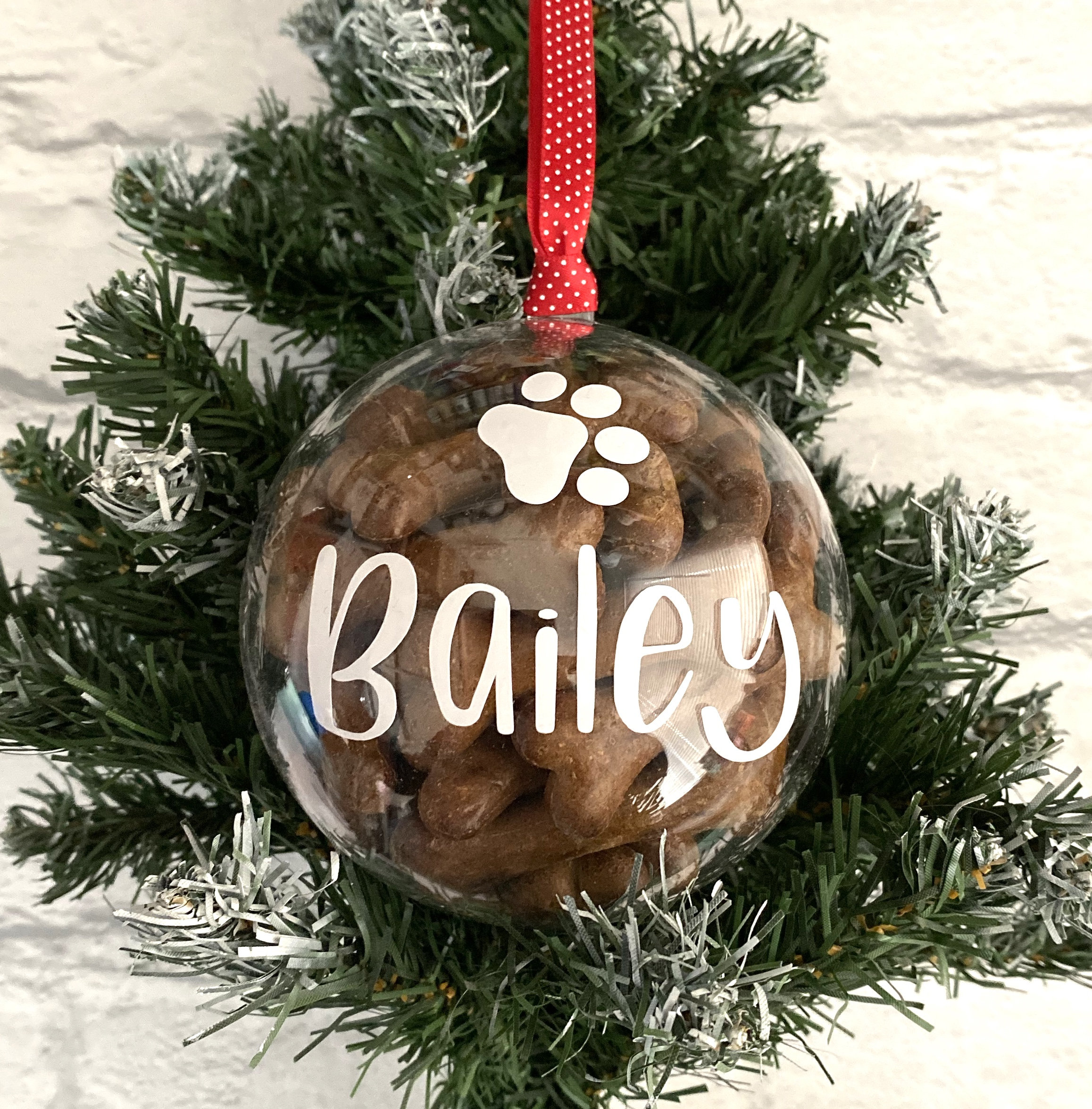 Dog Christmas Gift Personalised Dog Gift Dog Treat Bauble Etsy.de