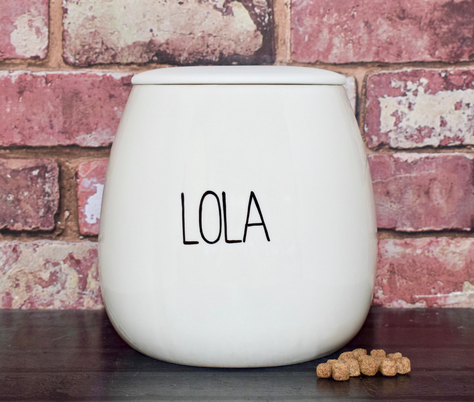 Large Personalised Dog Treat Jar Personalised Dog Food Jar Etsy