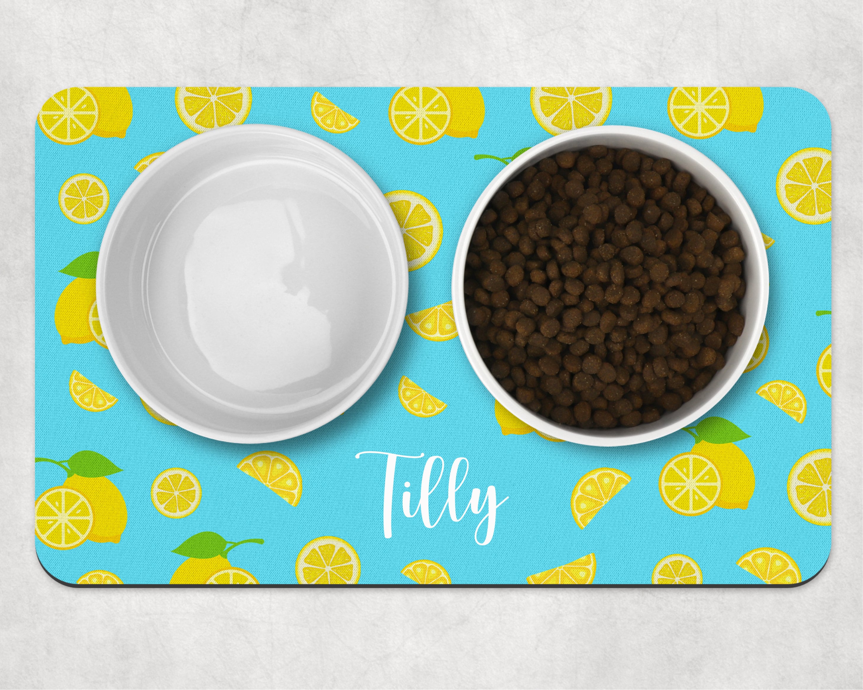 Dog bowl mat hot sale
