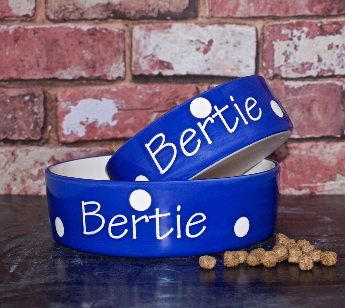 Personalised Dog Bowl Set Personalised Cat Bowl Set Ceramic Etsy