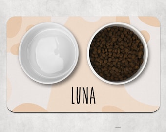 Hundenapf-Unterlage, personalisierte Haustiernapf-Unterlage, Boho-Hundenapf-Unterlage, individuell gestaltete Napf-Unterlage, Hundefutter-Unterlage, Welpennapf-Unterlage, Katzennapf-Unterlage, Hundenapf-Geschenkmatte, 8