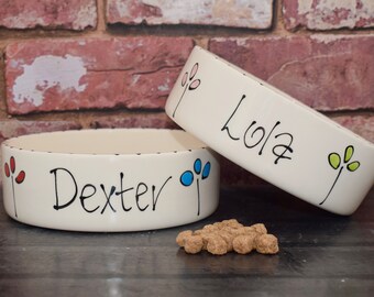 small ceramic bowl, dog bowl personalised, dog bowl ceramic, dog food bowl, dog bowl, cat bowl, cat bowl with name, cat bowl personalised