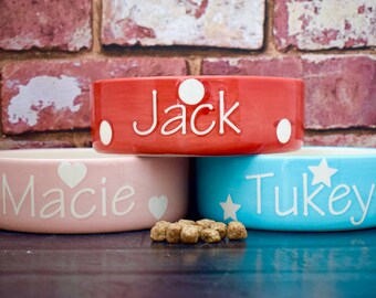personalised dog bowl, dog bowl, cat bowl with name, custom dog bowl, dog food bowl, dog feeder, ceramic cat bowl, ceramic dog bowl, ceramic