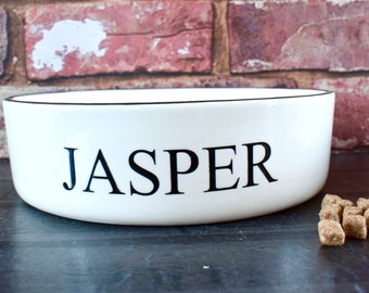 small dog bowl, personalised dog bowl, ceramic dog bowl, cat bowl with name, custom dog bowl, dog food bowl, cat food dish, dog bowl