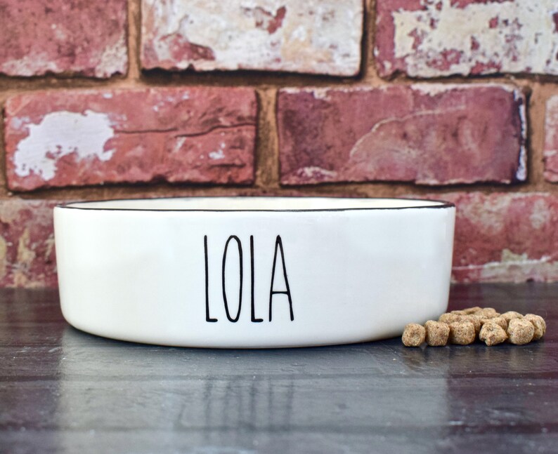 Small Dog Bowl Personalised Dog Bowl Ceramic Dog Bowl Etsy