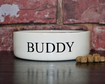 large dog bowl, dog food bowl, dog bowl, personalised dog bowl, ceramic dog bowl, dog food holder, custom dog bowl, dog water bowl, classic
