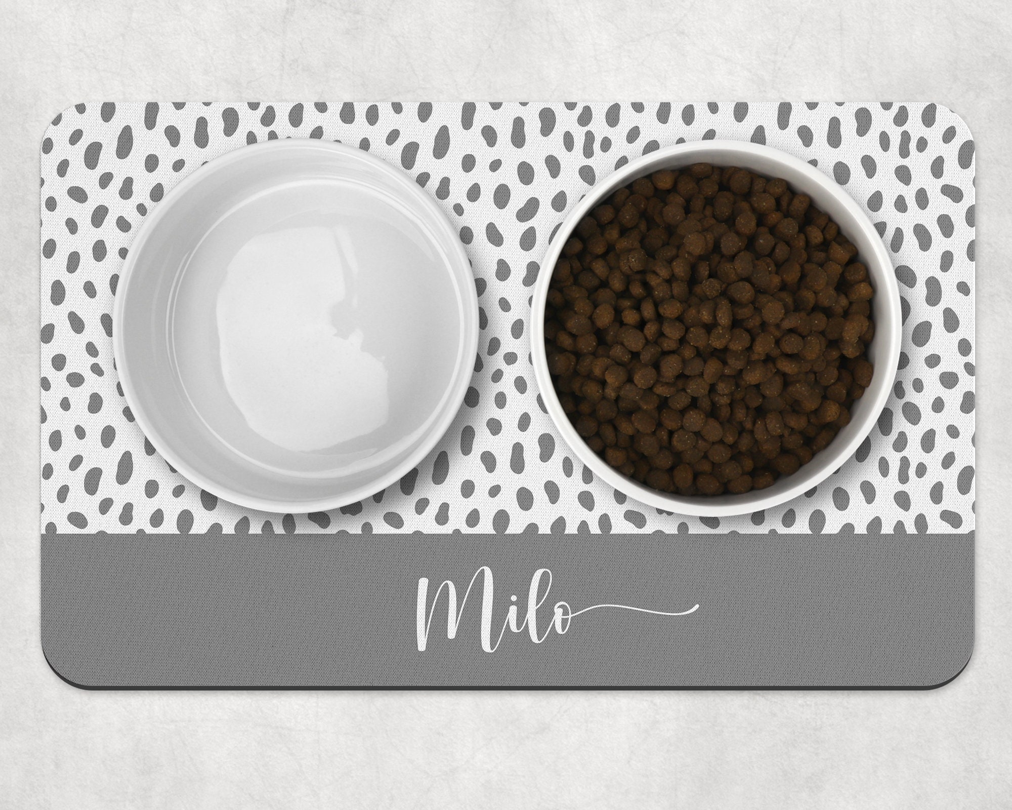 Cute dog bowl clearance mats