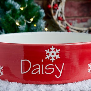 Custom dog bowl, Christmas dog bowl, Personalised dog bowl, Personalised cat bowl, Christmas cat bowl, Personalised Christmas gift, dog bowl
