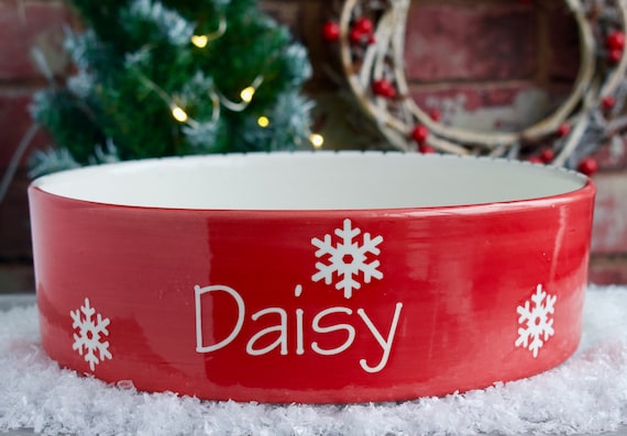 Christmas sale dog bowl