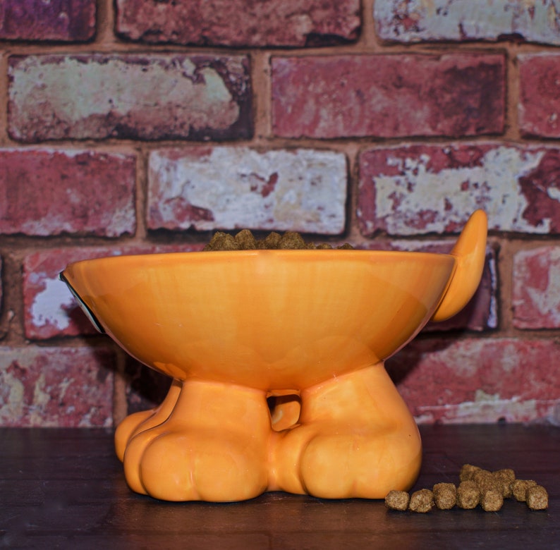 Raised dog bowl personalised dog bowl dog bowl elevated Etsy