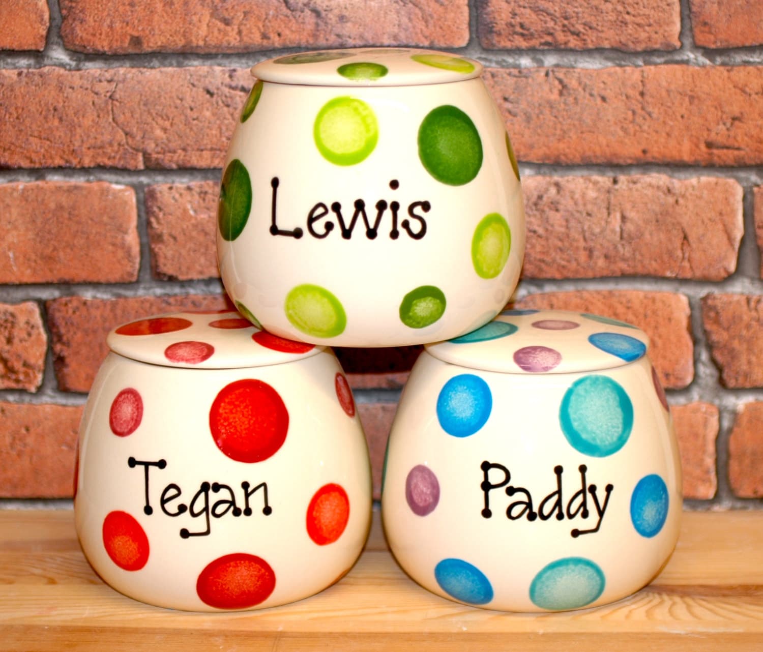 Small pet treat jar jar personalised dog treat jar Etsy