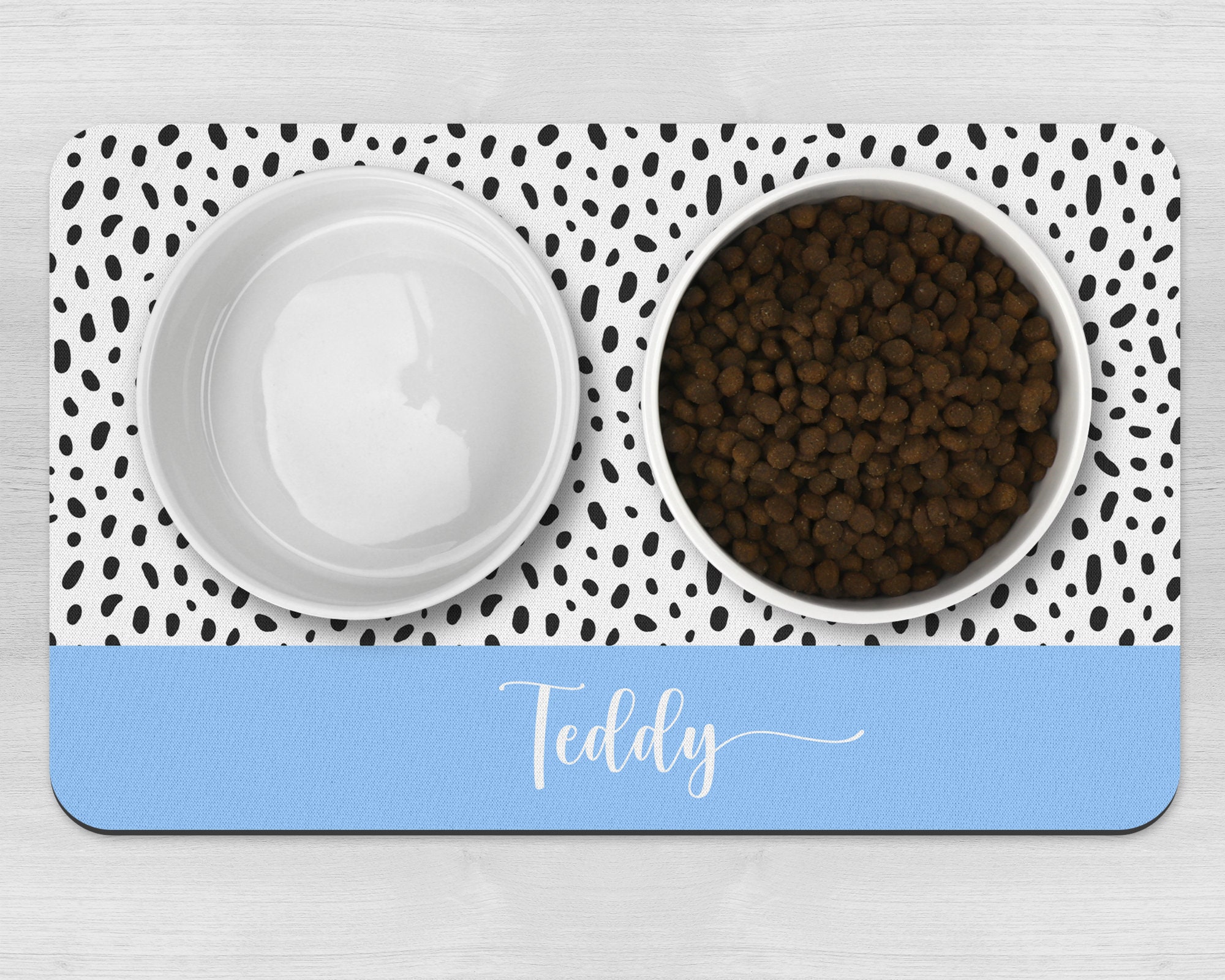 Dog Bowl Mat Personalised Pet Bowl Mat Customised Bowl Mat Etsy