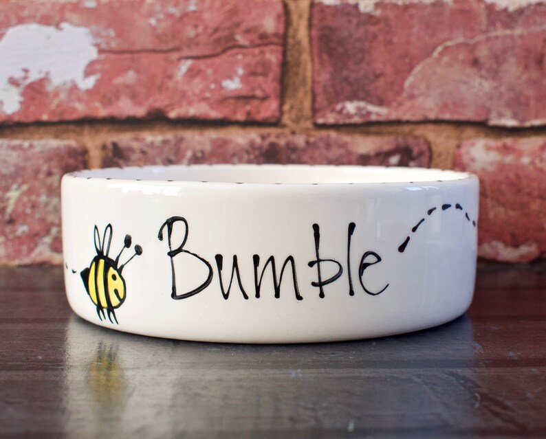 Small Dog Bowl Personalised Dog Bowl Ceramic Dog Bowl Cat Etsy