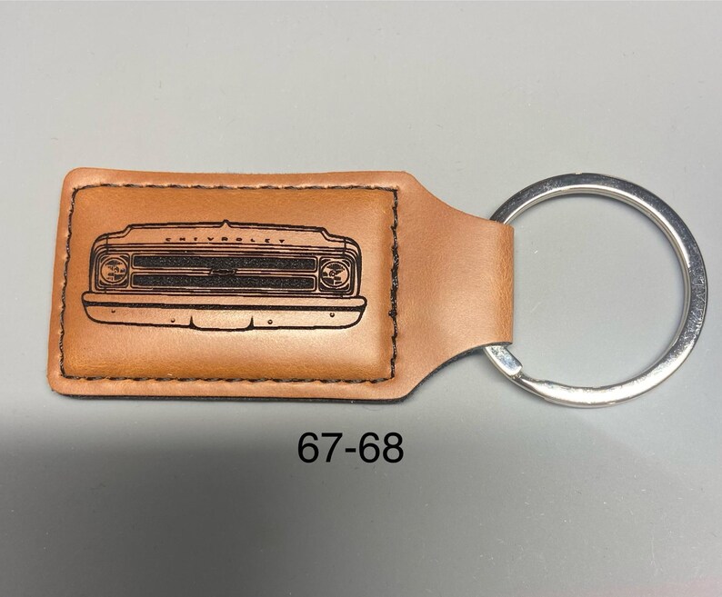 C/10 Chevy Truck Leather Key Chain - Etsy