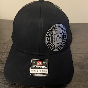 Blue Collar Dollar Club leather patch Trucker hat