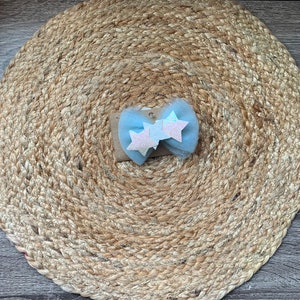 Sparkle Star and Tulle Hair Bow