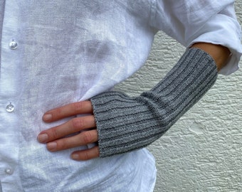 Cashmere arm warmers, fingeless gloves, unisex arm warmers, knitted armwarmers, unisex fingerless gloves,  hand warmers , wrist warmers