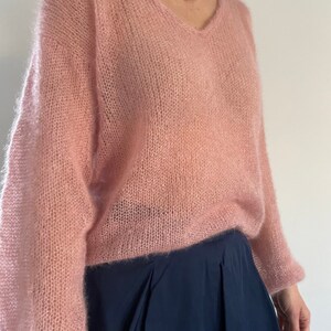 Mohair jumper, bridal mohair sweater, lightweight mohair pullover, mohair-silk sweater, oversized jumper, oversized mohair sweater, wedding Eglantine