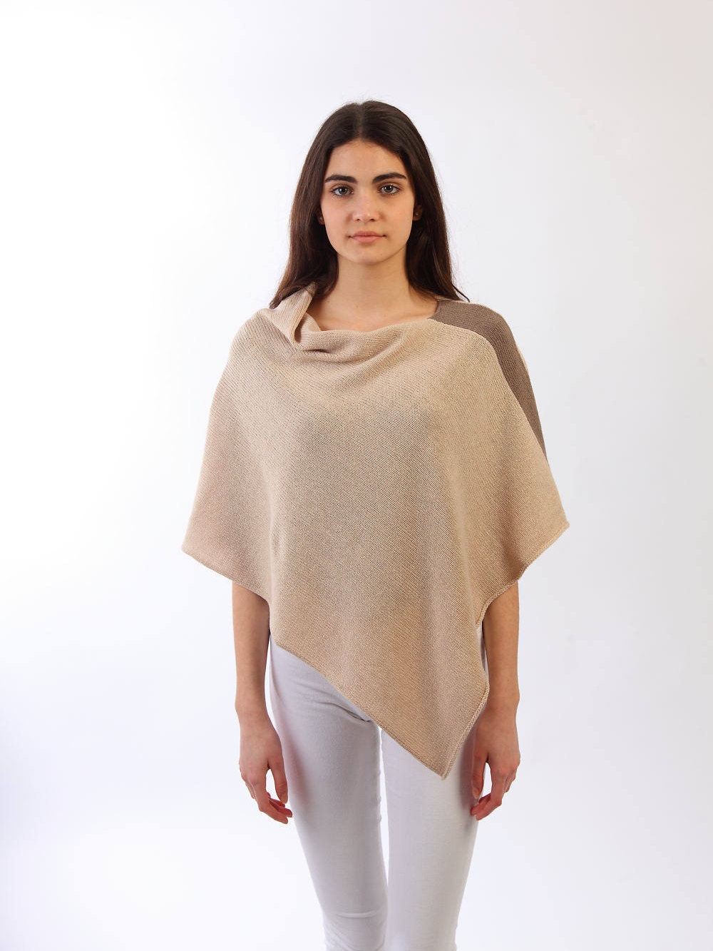 lightweight cashmere poncho