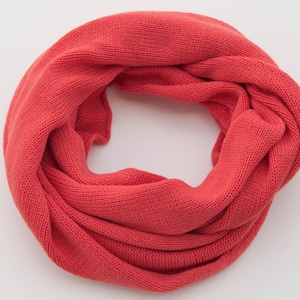 Kasjmier colsjaal, oneindigheidssjaal, kasjmier oneindigheidssjaal, gebreide sjaal, lussjaal, kasjmierlus, veel kleuren beschikbaar, aphknits