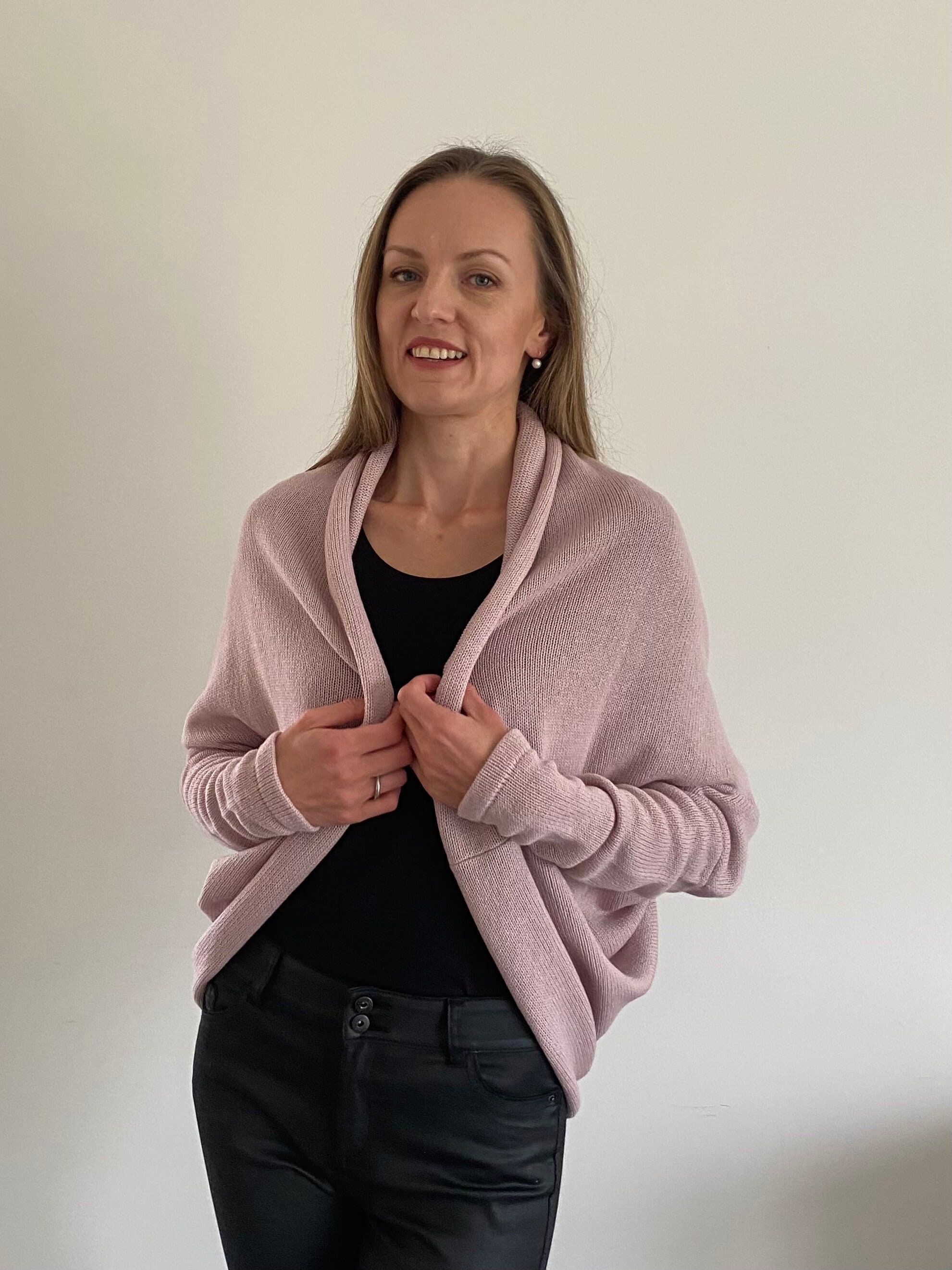 Cashmere cardigan, Knitted cardigan, Knitted cashmere, Open front cardigan, Loose fit jacket, Lightweight cardigan, Oversized cardigan
