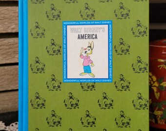 The Wonderful World of Walt Disney America Hard Cover Book