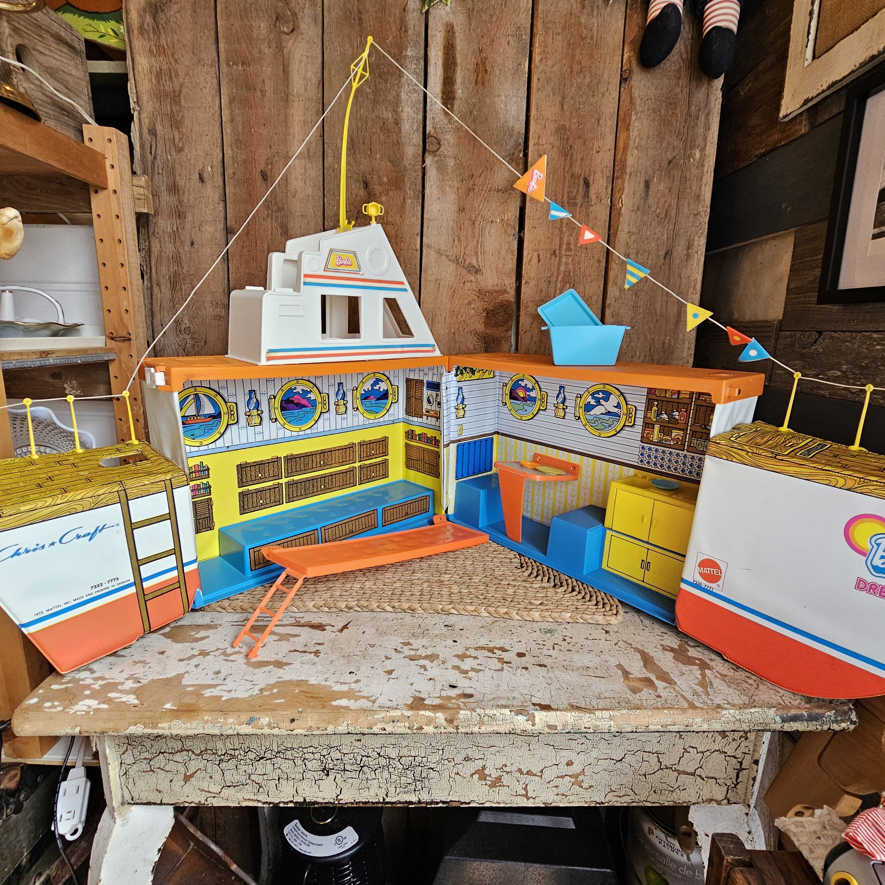 Vintage 1974 Barbie Dream Boat, Barbie Chris Craft Yacht, Vintage