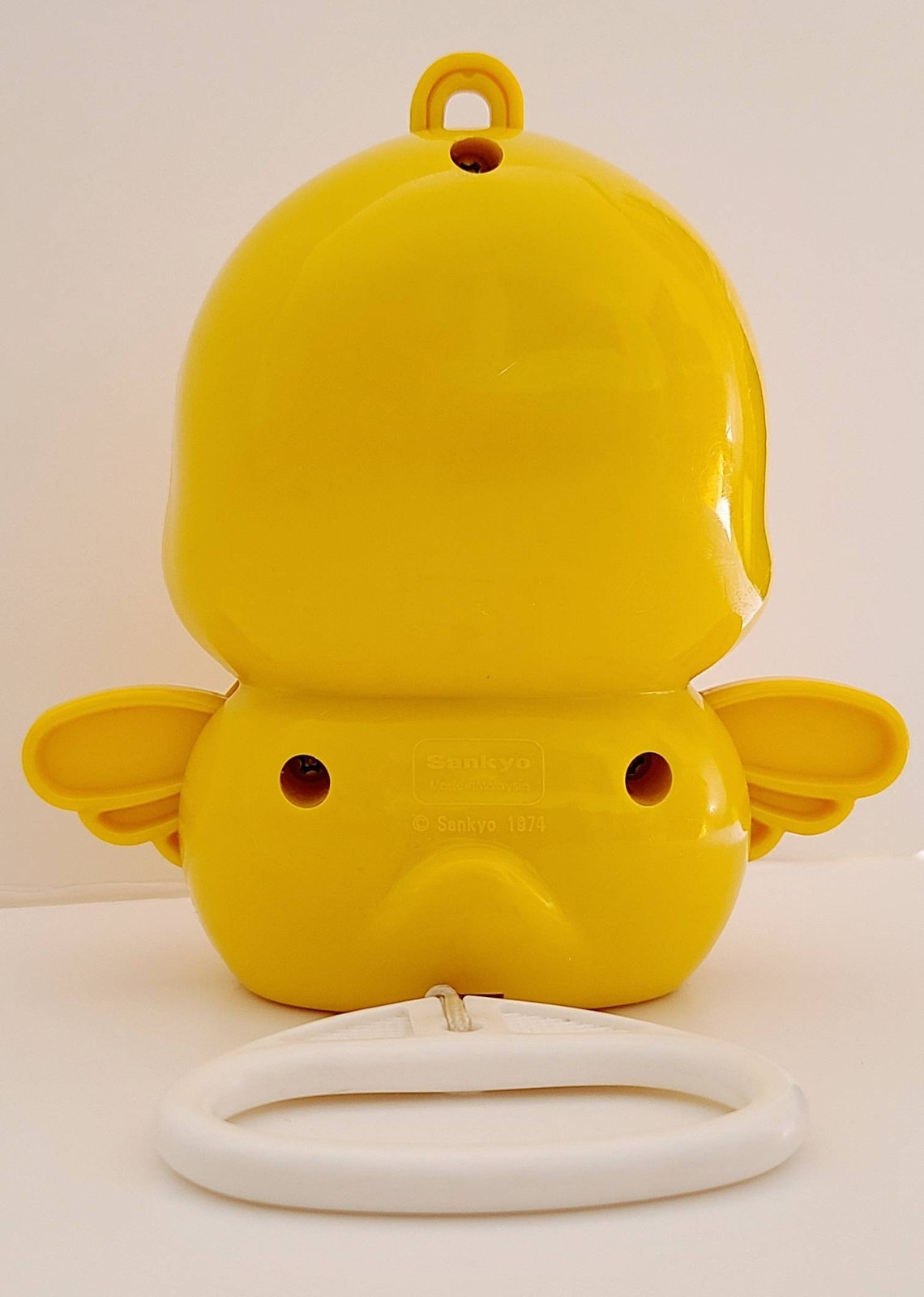 Vintage Sankyo Yellow Bird Musical Pull String Toy 1974 Etsy