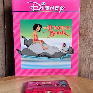Vintage 90&#39;s The Jungle Book Disney Read-Along w Cassette