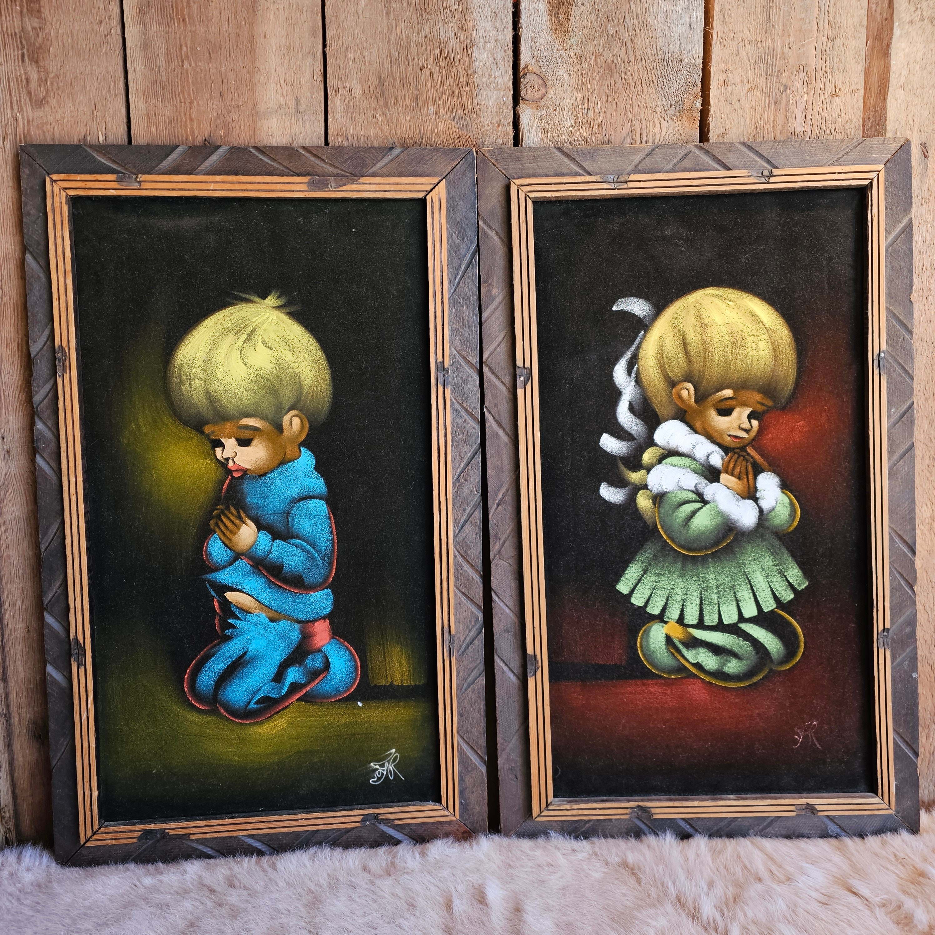 70's velvet painting - Etsy 日本