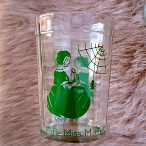 Hazel Atlas Little Miss Muffet Glasses - Set of 6