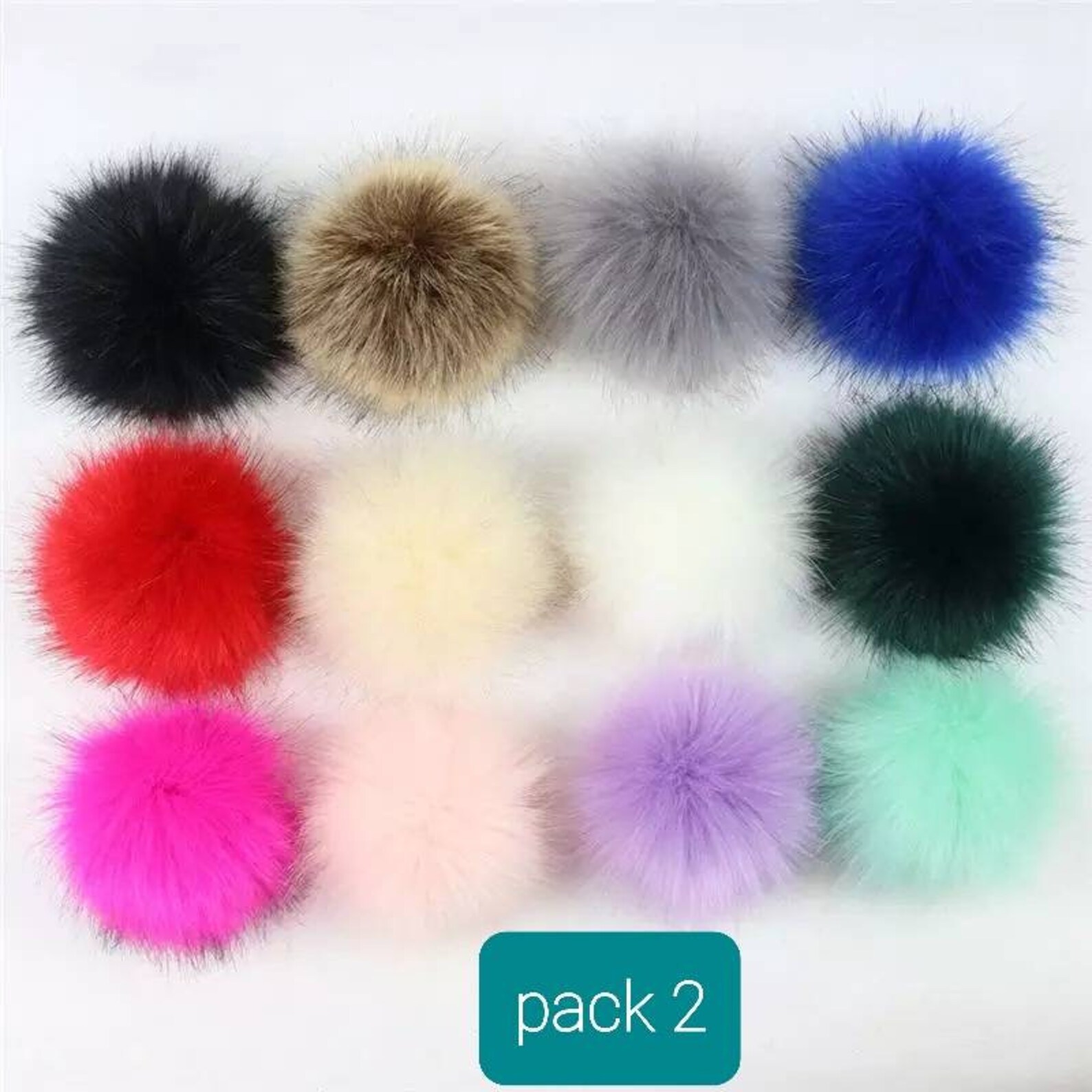 12 x 8cm DIY Pompom Balls Faux Fur Ball For DIY Pom Pom Hats Etsy