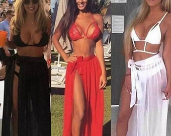 Sexy beach bikini coverup skirt  sarong Ibiza Marbella Festival