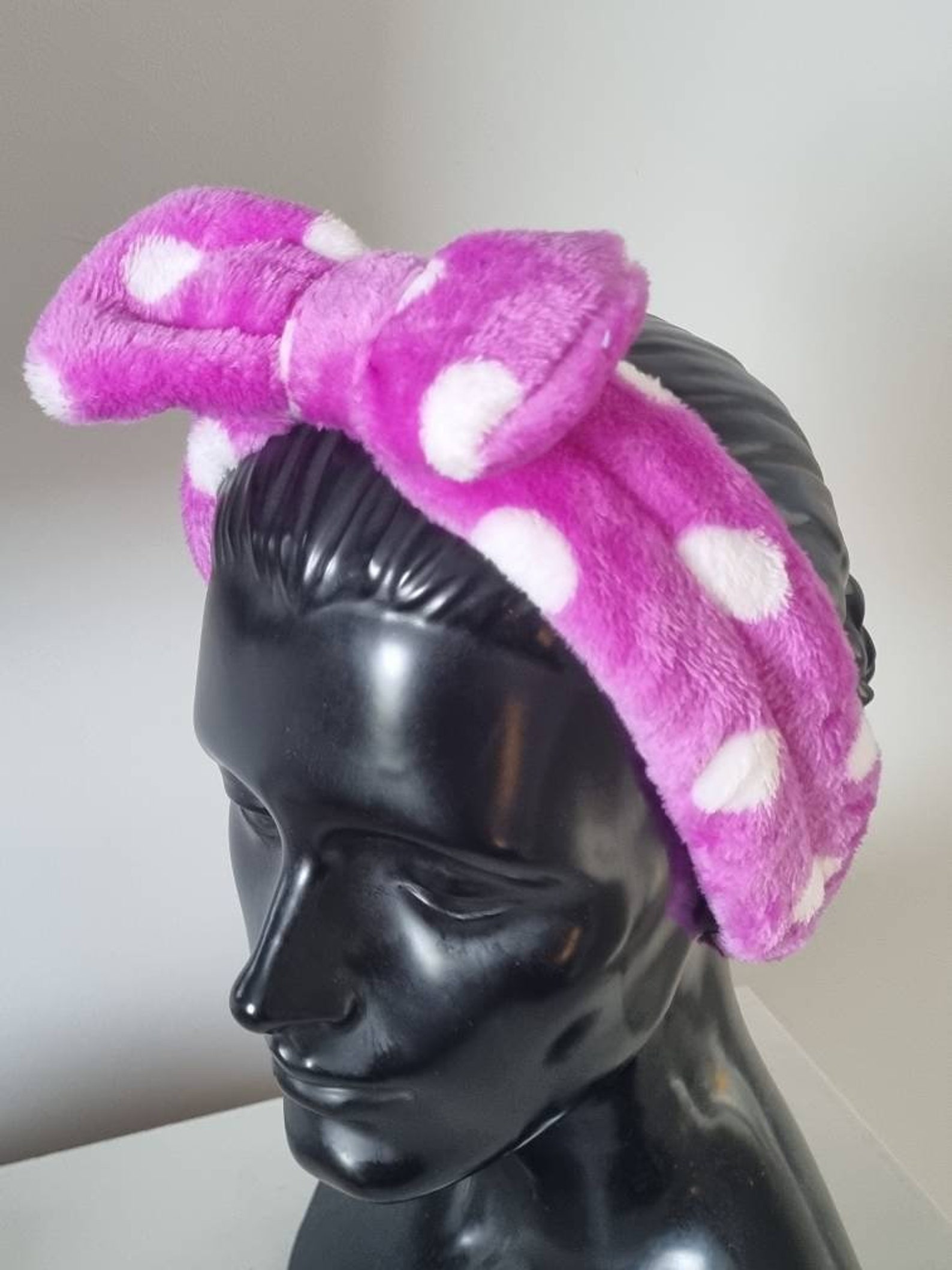 Big Bow Towel Hair Band Wrap Headband For Make Up Bath Spa Etsy