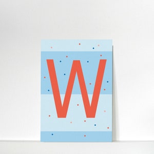 Buchstabenkärtchen »W« // DIN A7