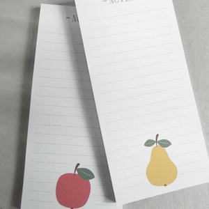 Set blocco note "Apple" e "Pear" DIN lungo