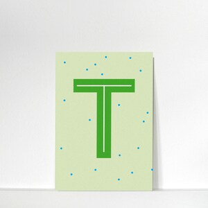 Buchstabenkärtchen »T« // DIN A7