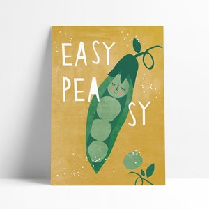 Postkarte »Easy Peasy«