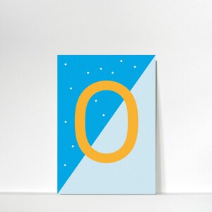 Buchstabenkärtchen »O« // DIN A7