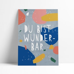 Postkarte »Du bist wunderbar«