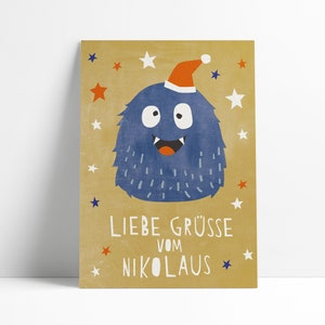 Postkarte »Liebe Grüße vom Nikolaus«