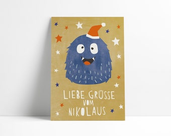 Postkarte »Liebe Grüße vom Nikolaus«