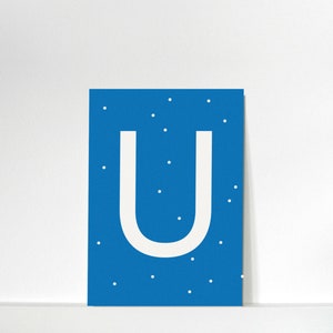 Buchstabenkärtchen »U« // DIN A7