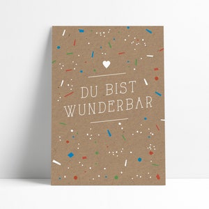 Postkarte »Du bist wunderbar«