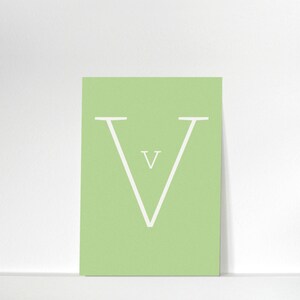 Buchstabenkärtchen »V« // DIN A7