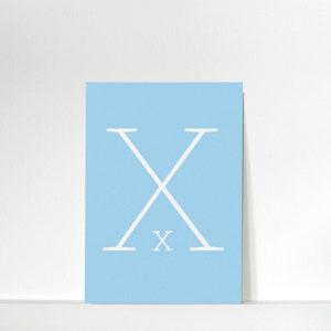 Buchstabenkärtchen »X« // DIN A7