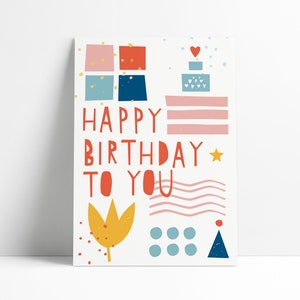 Postkarte »Happy Birthday to you«