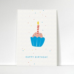 Postkarte »Happy Birthday« Törtchen